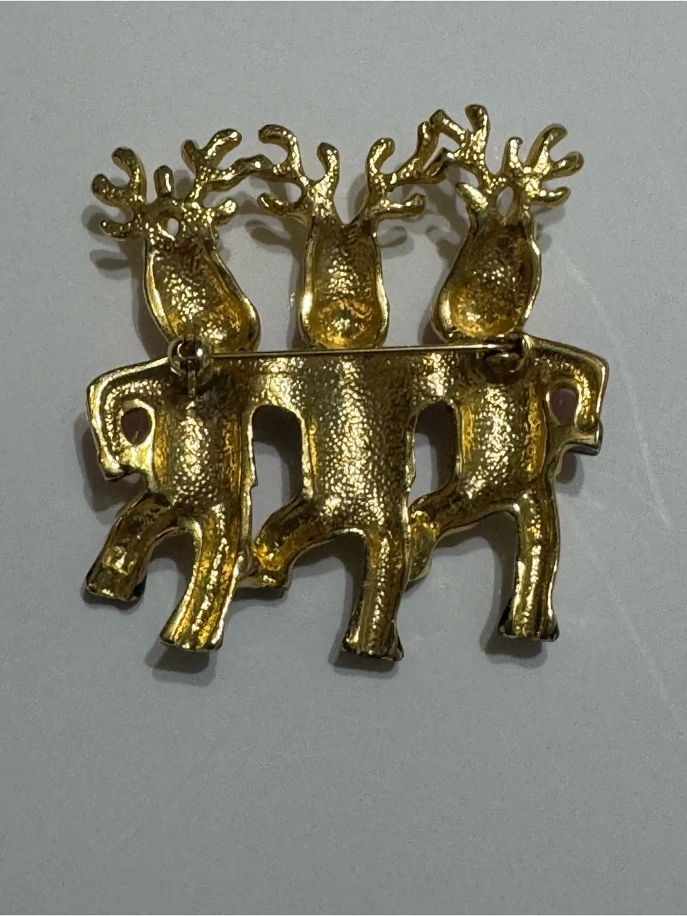 VINTAGE AJC REINDEER BROOCH